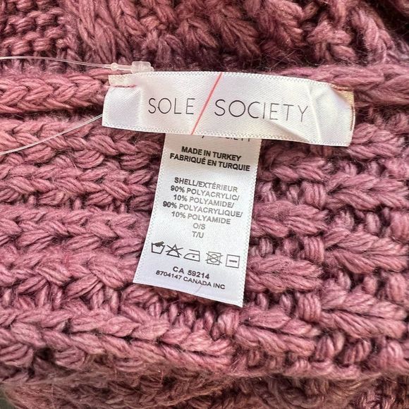 NWT SOLE SOCIETY Purple Knit Scarf - Picture 5 of 6